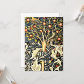 William Morris Design, Woodpecker Karte (Vorderseite/Rückseite Beispiel)