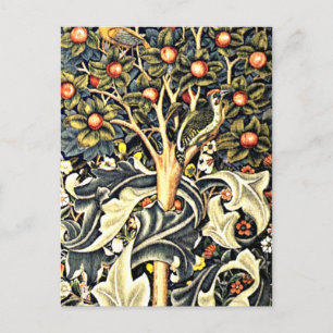 William Morris Design, Woodpecker Postkarte