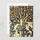 William Morris Design, Woodpecker Postkarte (Vorne/Hinten)