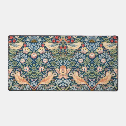 William Morris Desk Mats - Strawberry Thief Print Schreibtischunterlage (Vorderseite)