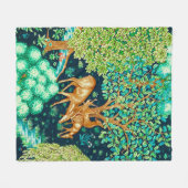 William Morris Dez. von einer Brook Tapestry Print Fleecedecke (Vorderseite (Horizontal))