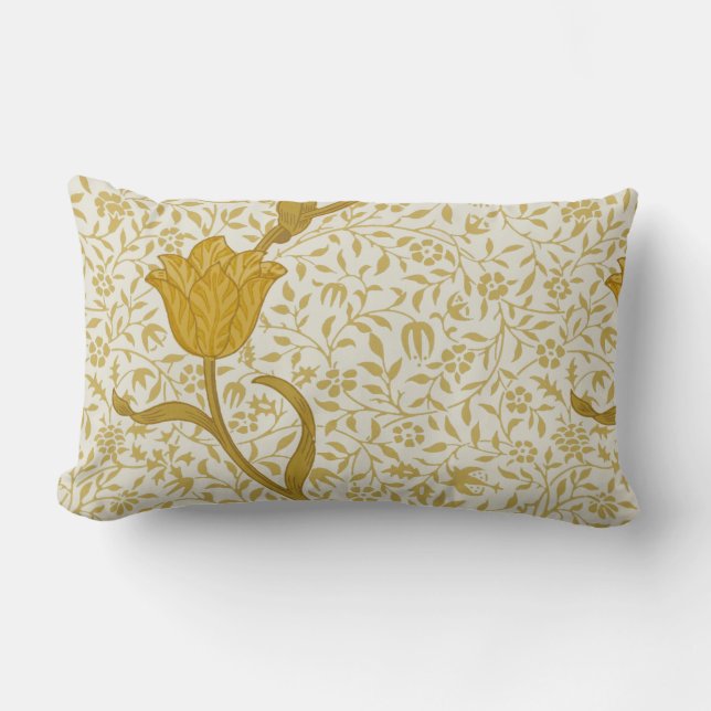 William Morris die Garten-Tulpe-Kissen Lendenkissen (Vorderseite)