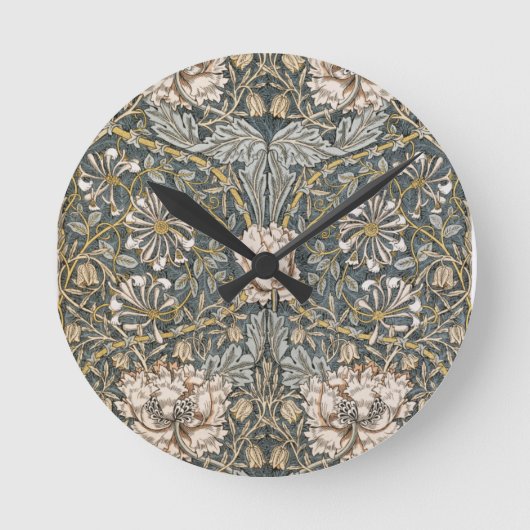 William Morris - Die Kunst von William Morris Runde Wanduhr (Vorderseite)