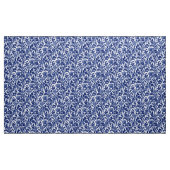 William Morris-Distel-Damast, Kobalt-Blau u. Weiß Stoff (Yard (91,4 cm))