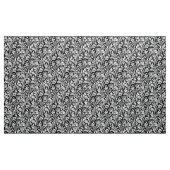 William Morris-Distel-Damast, Schwarzweiss Stoff (Yard (91,4 cm))
