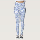 William Morris-Distel-Muster-Gewohnheits-Farbe Leggings (Vorderseite)