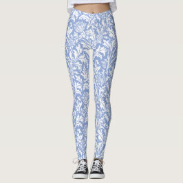 William Morris-Distel-Muster-Gewohnheits-Farbe Leggings