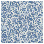 William Morris-Distel-Muster-Gewohnheits-Farbe Stoff (Nahaufnahme)