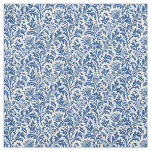 William Morris-Distel-Muster-Gewohnheits-Farbe Stoff