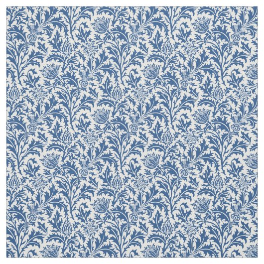 William Morris-Distel-Muster-Gewohnheits-Farbe Stoff (Muster)