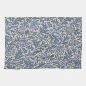 William Morris Distel-Sage-Blau-Muster Geschirrtuch (Horizontal)