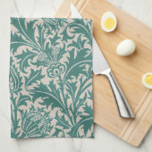 William Morris Distel Sagegrün-Muster Geschirrtuch (Viertel Falte)