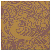 William Morris' Dove and Rose, Dunkle Ambers Stoff (Nahaufnahme)