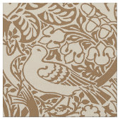 William Morris' Dove and Rose, Mellow Brown Stoff (Nahaufnahme)