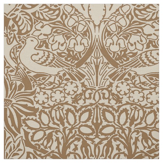 William Morris' Dove and Rose, Mellow Brown Stoff (Muster)