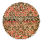 William * Morris Dragon and Peacock Keramik Knob Keramikknauf (Vorderseite)