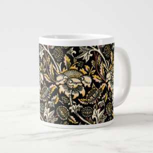 William Morris dunkle blumenreiche Arabeske Jumbo-Tasse