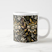 William Morris dunkle blumenreiche Arabeske Jumbo-Tasse (Rechts)