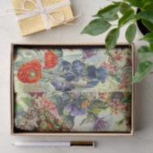 WILLIAM MORRIS, EIN FRISCHES, FLORALLES TISSUPAPIE SEIDENPAPIER (Geschenk)