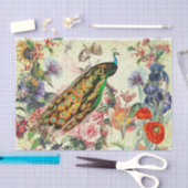 WILLIAM MORRIS, EIN FRISCHES, FLORALLES TISSUPAPIE SEIDENPAPIER (Handwerk)