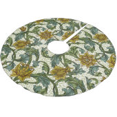 William Morris Einzelstamm-Blumenmuster Polyester Weihnachtsbaumdecke (Schrägansicht)