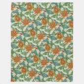William Morris Einzelstiel Vintage-Blumen Fleecedecke (Vorderseite)