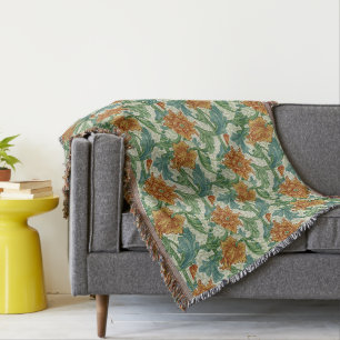 William Morris Einzelstiel Vintage-Blumenmuster Decke
