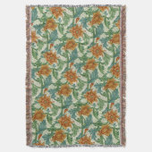 William Morris Einzelstiel Vintage-Blumenmuster Decke (Vorderseite Vertikal)
