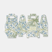 William Morris - Elegant Blue Bellflowers Wedding Geschenkschachtel (Ungefaltet)