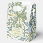 William Morris - Elegant Blue Bellflowers Wedding Geschenkschachtel (Geöffnet)