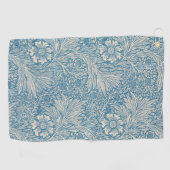 William Morris - Elegant Blue Marigold Golfhandtuch (Horizontal)