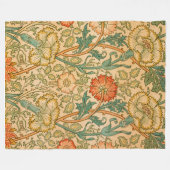 William Morris Elegante Rose Pattern Fleecedecke (Vorderseite (Horizontal))