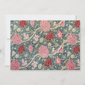 William Morris elegante rustikale Brunch-Einladung Einladung (Rückseite)