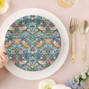 William Morris elegantes Blau Pappteller