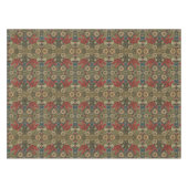 William Morris Elegantes Muster Rotes Grün Tischdecke (Vorderseite (Horizontal))