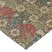 William Morris Elegantes Muster Rotes Grün Tischdecke (Schrägansicht)