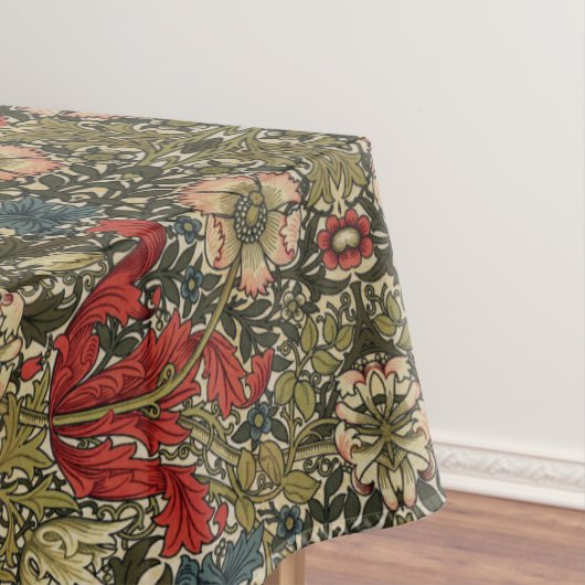 William Morris Elegantes Muster Rotes Grün Tischdecke (Beispiel)