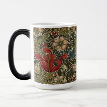 William Morris Elegantes Muster Rotes Grün
