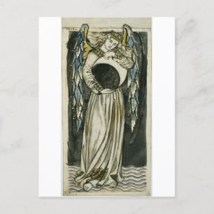 William Morris Engel Postkarte