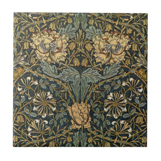 William Morris-Entwurf #7 Fliese (Vorderseite)