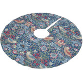 William Morris Erdbeerdieb Blumenmuster Polyester Weihnachtsbaumdecke (Schrägansicht)