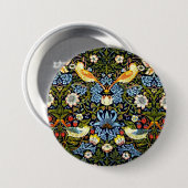William Morris - Erdbeerdieb, Button (Vorne & Hinten)