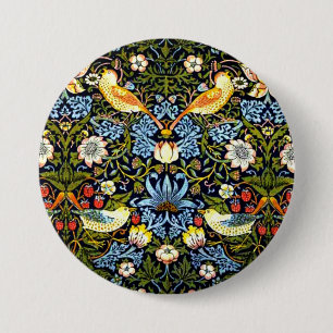 William Morris - Erdbeerdieb, Button
