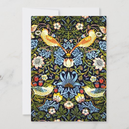 William Morris - Erdbeerdieb, Dankeskarte (Vorderseite)