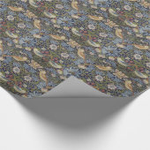 William Morris-Erdbeerdieb-Entwurf 1883 Geschenkpapier (Ecke)