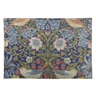 William Morris-Erdbeerdieb-Entwurf 1883 Stofftischset
