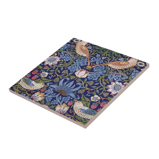 William Morris-Erdbeerdieb Fliese (Seite)
