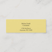 William Morris-Erdbeerdieb-Muster Mini Visitenkarte (Rückseite)