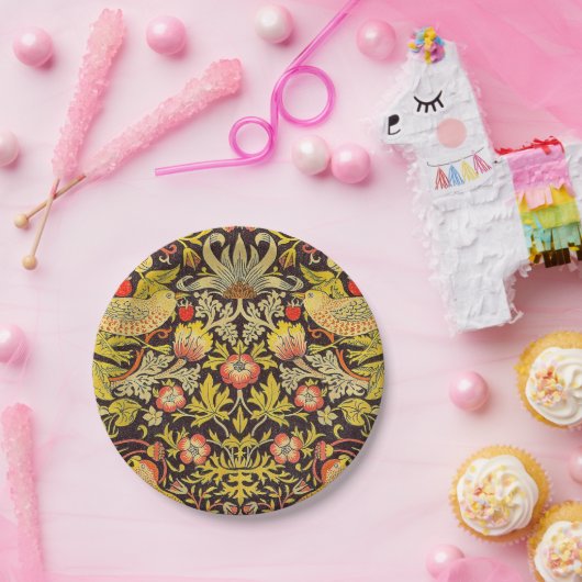 William Morris-Erdbeerdieb-Muster Pappteller (Party)