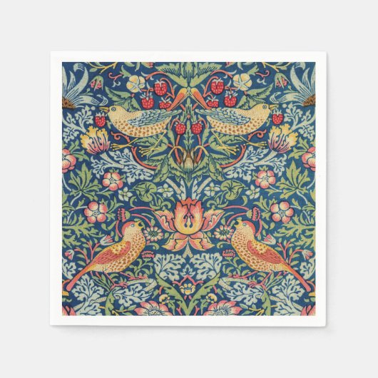 William Morris - Erdbeerdieb Serviette (Vorderseite)